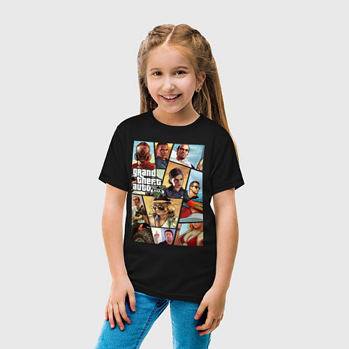 Детские хлопковые футболки GTA 5