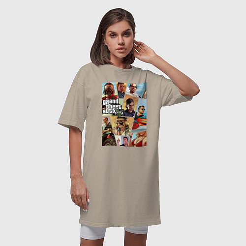 Женские длинные футболки GTA 5