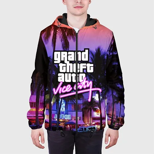 Мужские куртки с капюшоном GTA Vice City