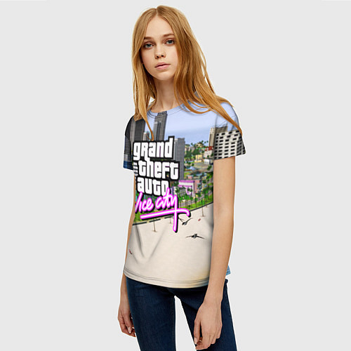Женские 3D-футболки GTA Vice City