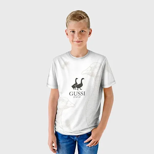 Детские 3D-футболки Gucci Gussi