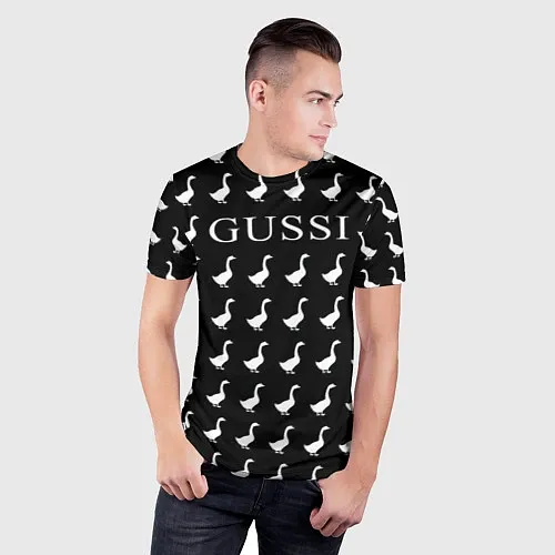 Мужские 3D-футболки Gucci Gussi
