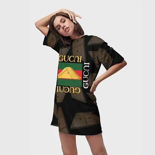Женские 3D-футболки Gucci Gussi