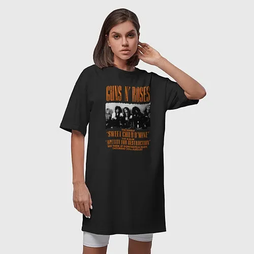 Женские хлопковые футболки Guns-N-Roses