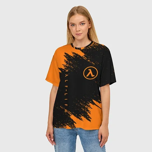 Женские футболки оверсайз Half-Life