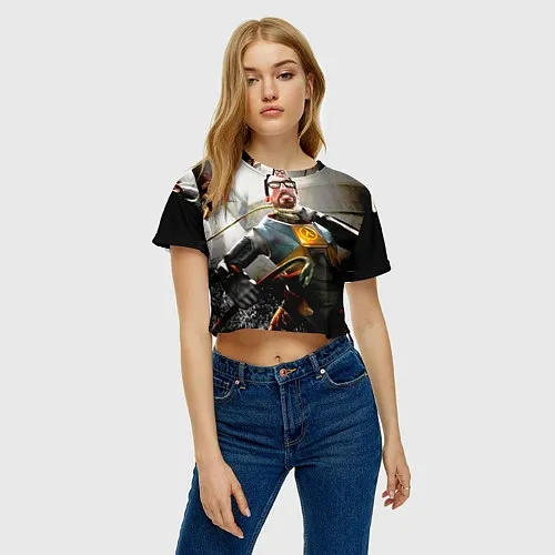 Женские укороченные футболки Half-Life