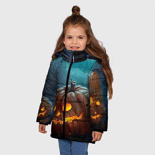 Детские зимние куртки на Хэллоуин