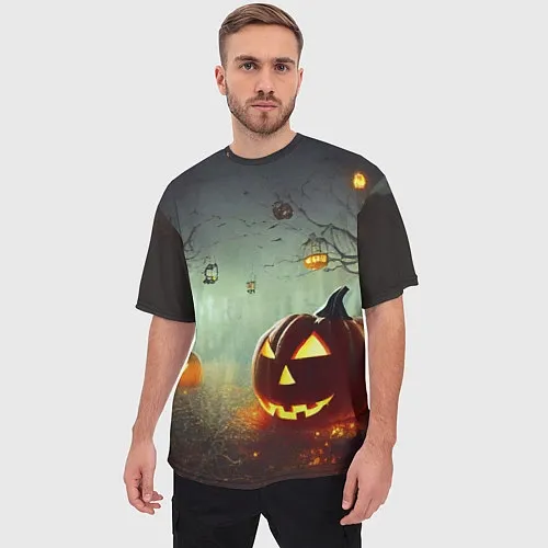 Мужские футболки оверсайз на Хэллоуин
