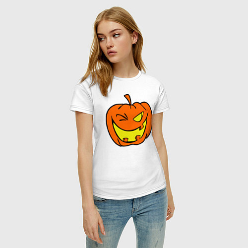 Женские хлопковые футболки на Хэллоуин