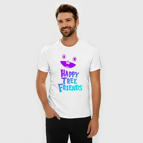 Мужские приталенные футболки Happy Three Friends