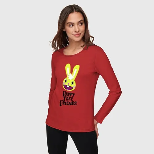Женские футболки с рукавом Happy Three Friends