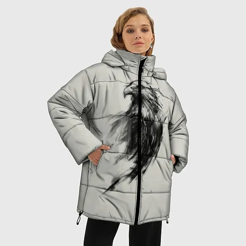 Женские зимние куртки с ястребами