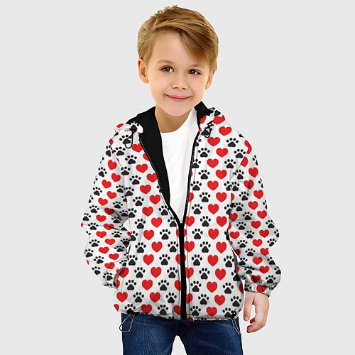 Детские демисезонные куртки с сердцами