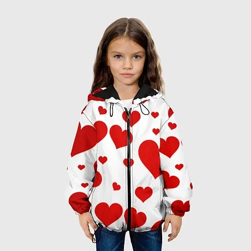 Детские куртки с сердцами