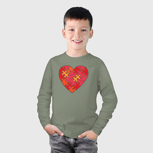 Детские футболки с рукавом с сердцами
