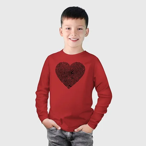 Детские футболки с рукавом с сердцами