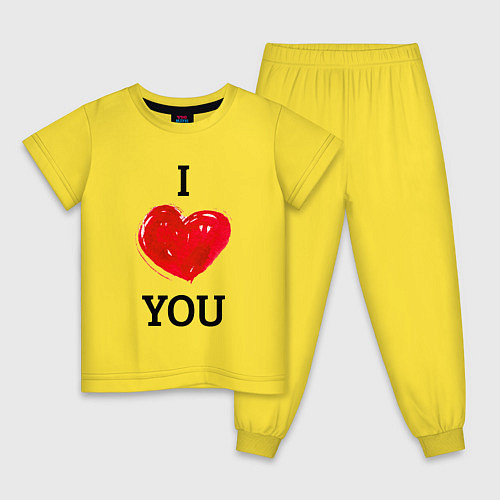 Детские пижамы с сердцами