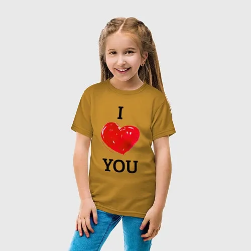 Детские хлопковые футболки с сердцами