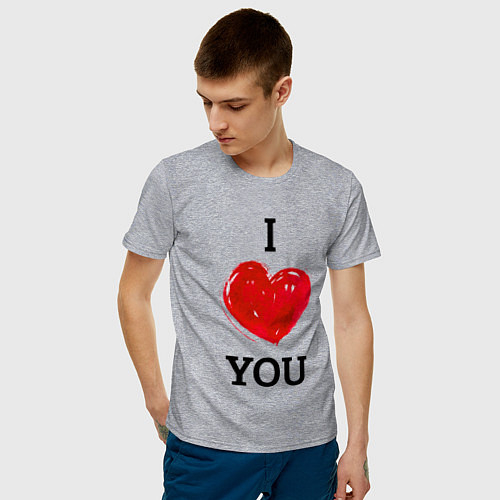 Мужские хлопковые футболки с сердцами