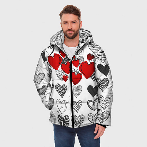 Куртки с капюшоном с сердцами