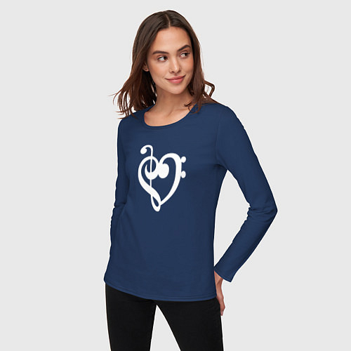 Женские футболки с рукавом с сердцами