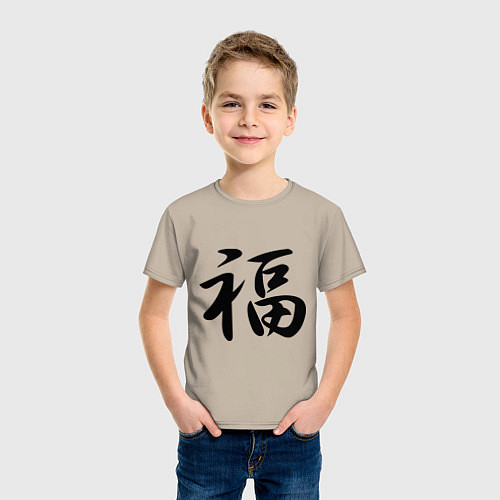 Детские хлопковые футболки с иероглифами