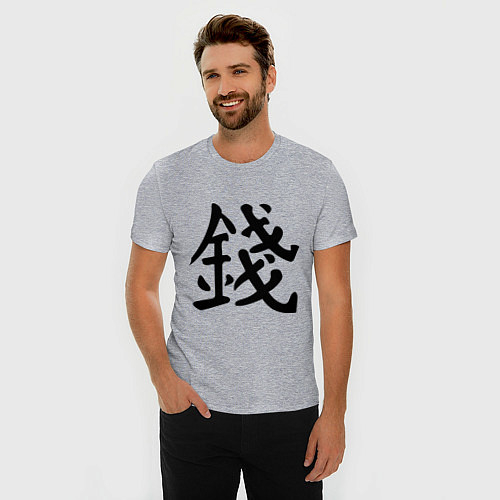 Мужские хлопковые футболки с иероглифами
