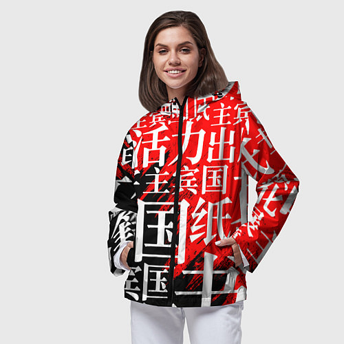 Женские ветровки с иероглифами