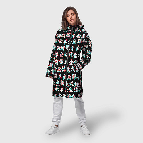 Женские ветровки с иероглифами