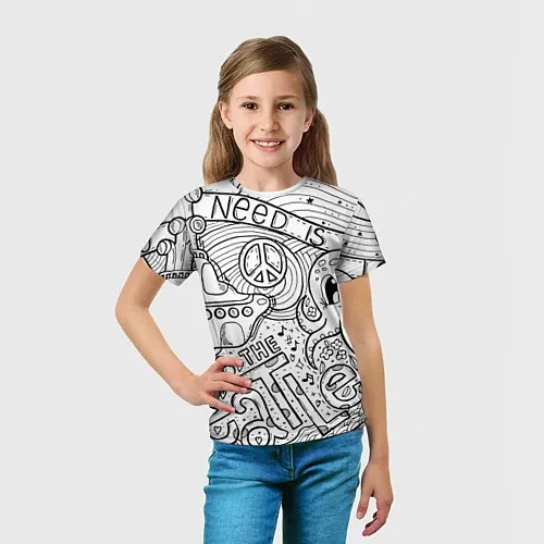 Детские 3D-футболки для хипстеров