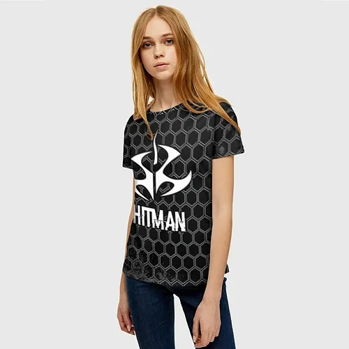 Женские 3D-футболки Hitman