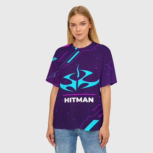 Женские футболки оверсайз Hitman