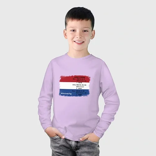 Голландские детские футболки с рукавом