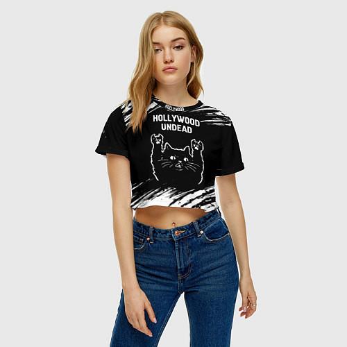 Женские укороченные футболки Hollywood Undead