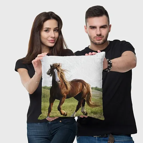 Подушки для дивана с лошадьми