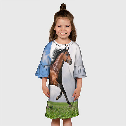 Детские Платья с лошадьми