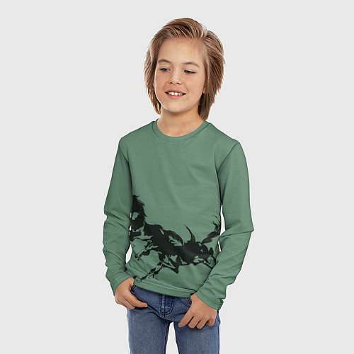 Детские футболки с рукавом с лошадьми