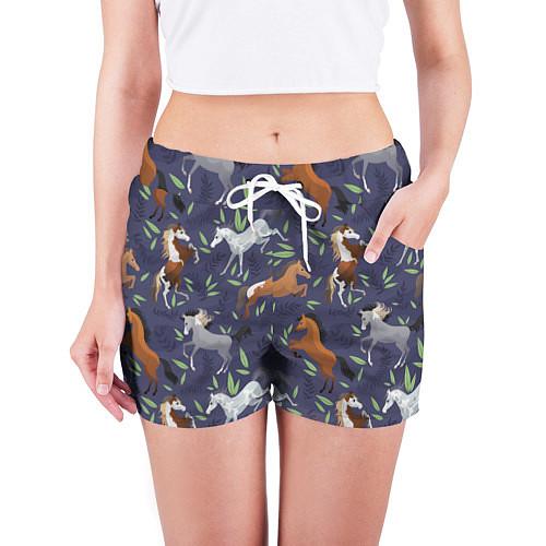 Женские шорты с лошадьми