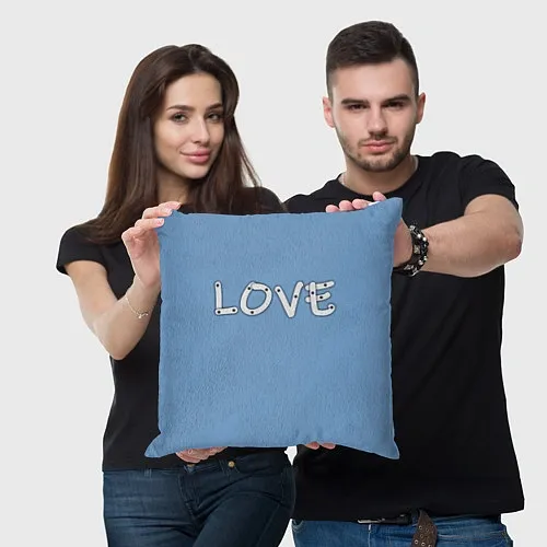 Подушки для дивана «Я люблю»