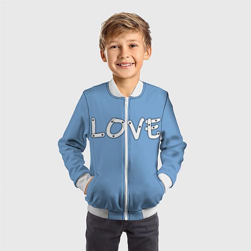 Детские куртки-бомберы «Я люблю»