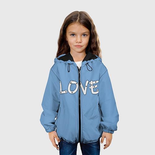 Детские куртки с капюшоном «Я люблю»