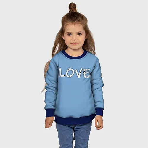 Детские 3D-свитшоты «Я люблю»