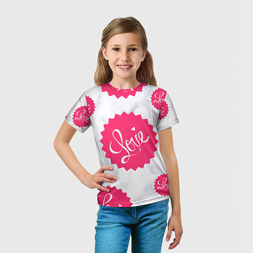 Детские 3D-футболки «Я люблю»