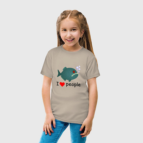 Детские хлопковые футболки «Я люблю»