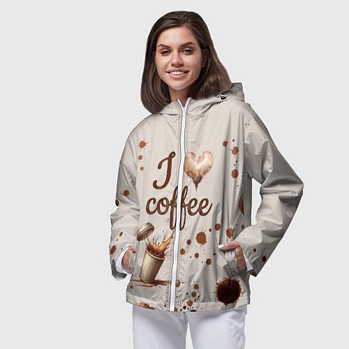 Женские ветровки «Я люблю»