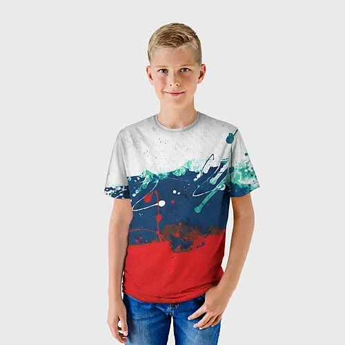 Детские народные 3d-футболки «Я Русский»