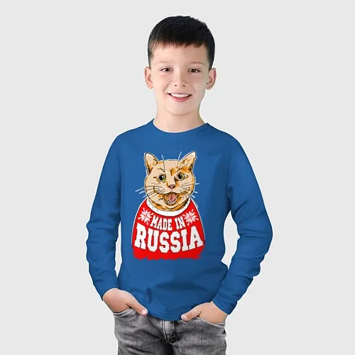 Народные хлопковые лонгсливы «Я Русский»