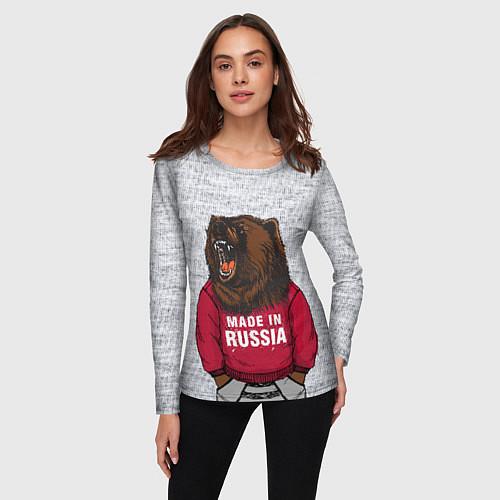 Народные женские футболки с рукавом «Я Русский»