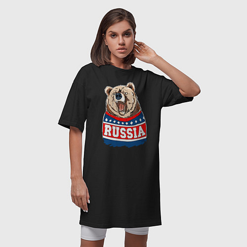 Народные женские длинные футболки «Я Русский»