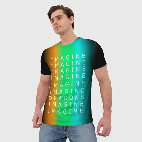 Мужские 3D-футболки Imagine Dragons